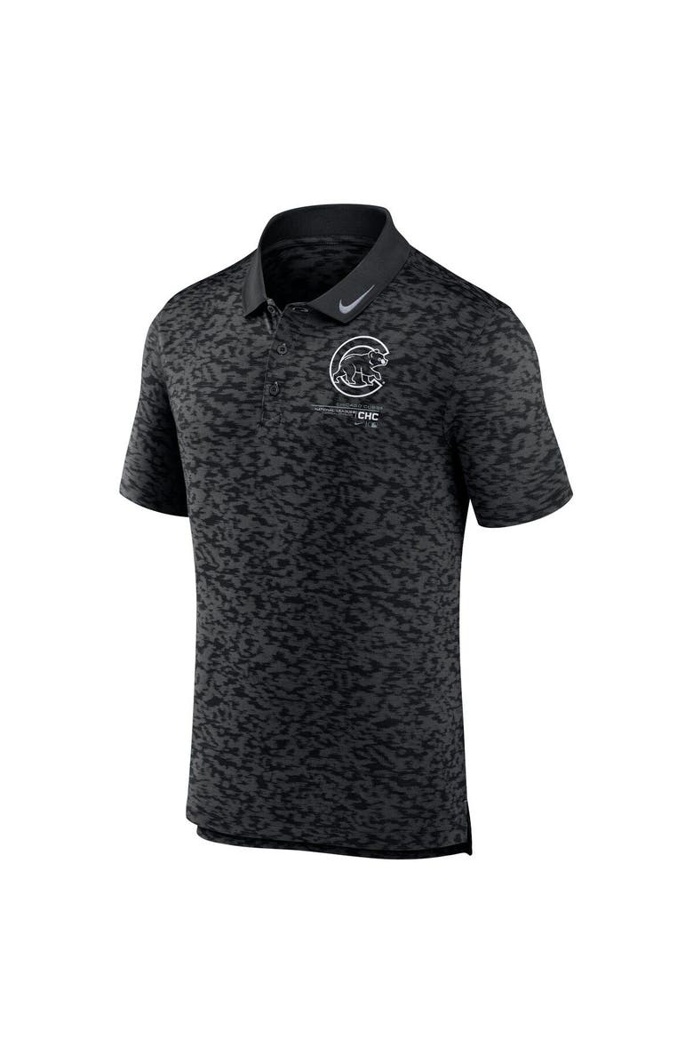 Nike Men's Nike Black Chicago Cubs Next Level Performance Polo, Alternate, color, Black