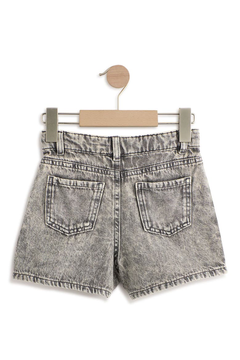 Kids' Acid Wash Denim Skort, Alternate, color, BLUE
