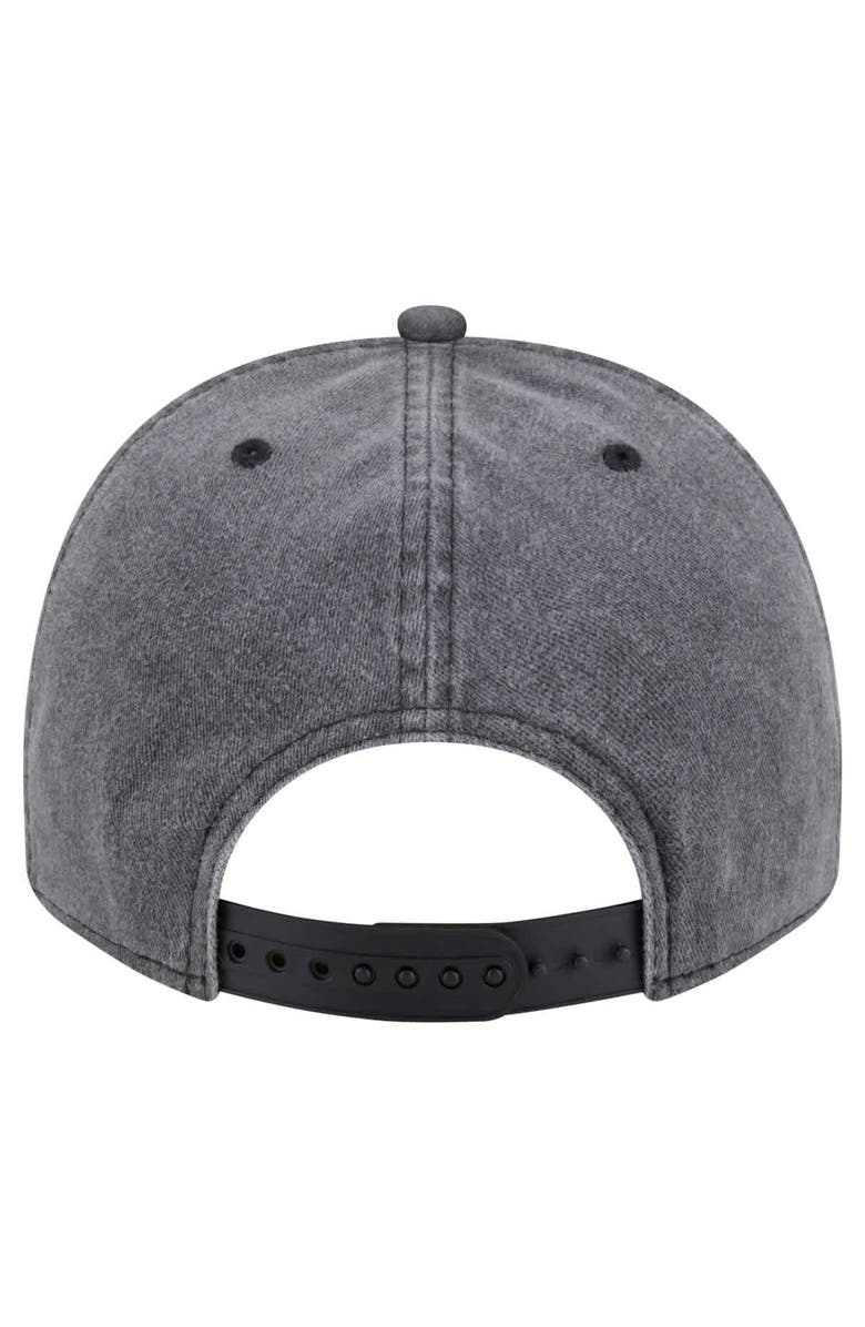 New Era Men's New Era  Charcoal New Orleans Pelicans Throwback Washed Pre-Curved 9FIFTY Snapback Hat, Alternate, color, Charcoal