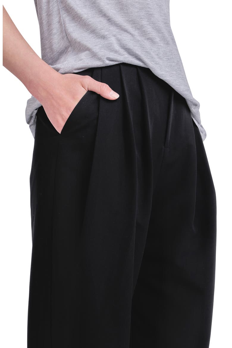 High Waist Balloon Trousers, Alternate, color, BLACK