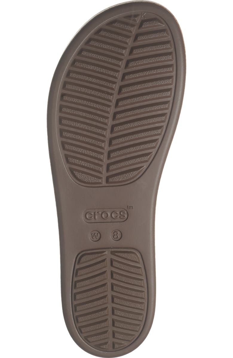 CROCS Brooklyn Cork Low Platform Wedge Sandal, Alternate, color, Chalk