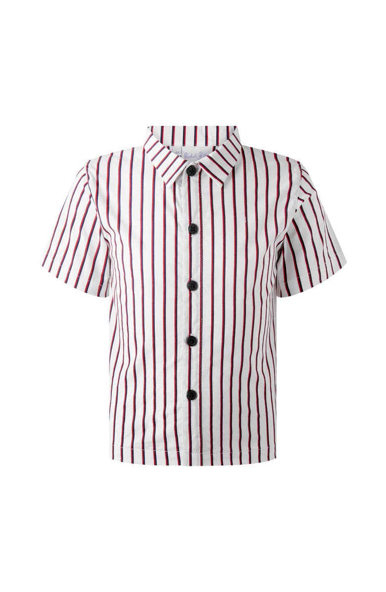 Rachel Riley Stripe Shirt, Main, color, Ivory