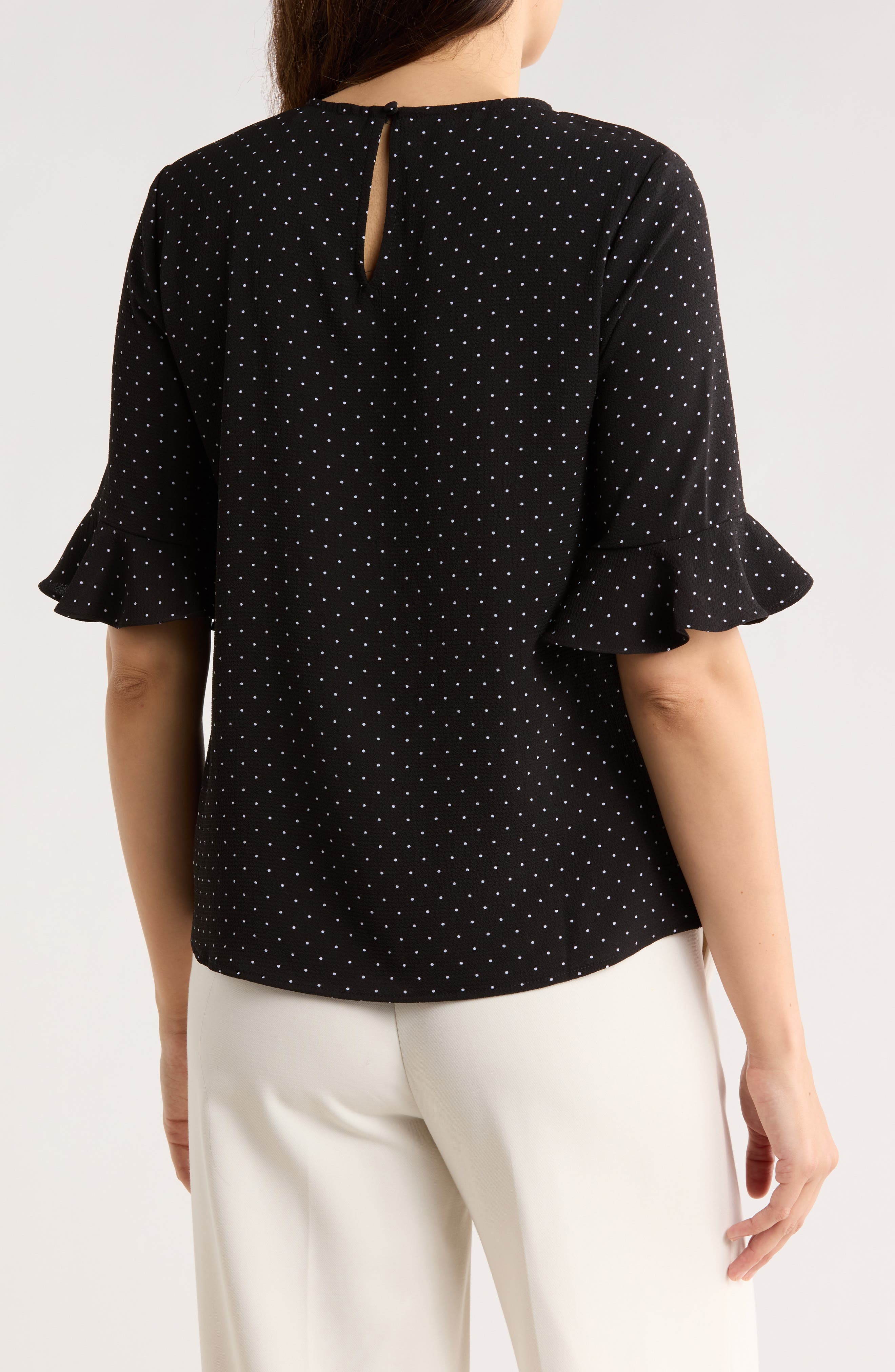 Ruffle Short Sleeve Top - image 2