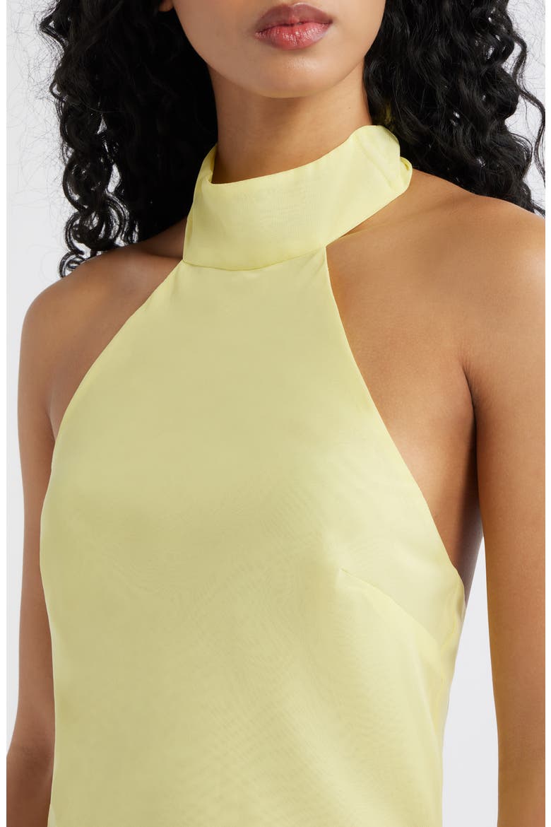 Piper Halter Neck Minidress, Alternate, color, YELLOW