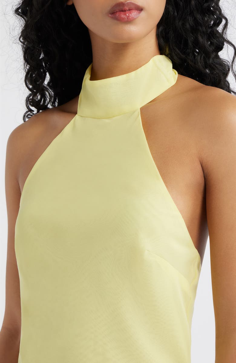 Bella Venice Piper Halter Neck Minidress, Alternate, color, Yellow