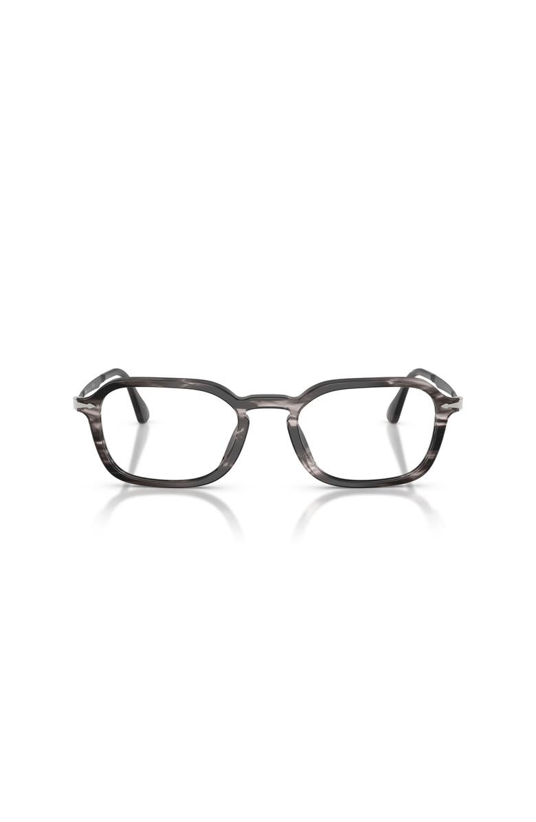Persol 52mm Rectangle optical glasses, Alternate, color, Grey