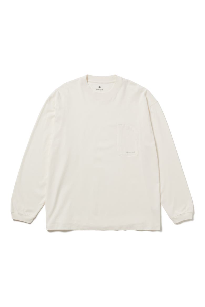OG Mercerized Long Sleeve T-Shirt, Alternate, color, OFF WHITE