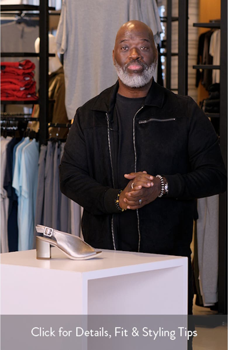 Slingback Peep Toe Sandal, sales video thumbnail