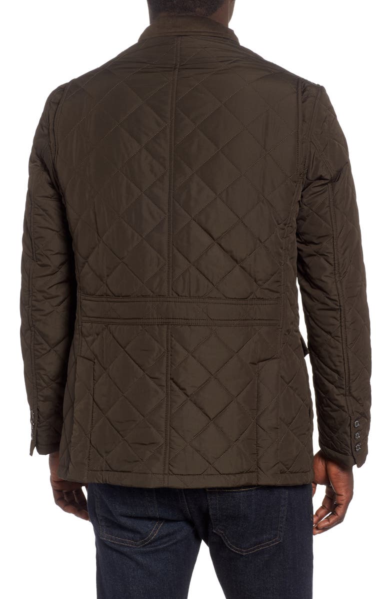 Barbour Lutz Quilted Jacket, Alternate, color, Olive