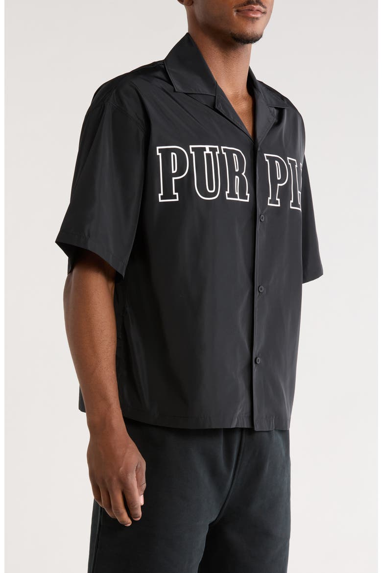Everyday Camp Shirt, Alternate, color, BLACK