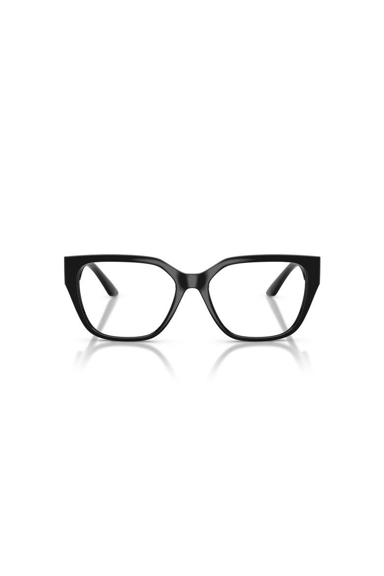 54mm Square optical glasses, Alternate, color, Black