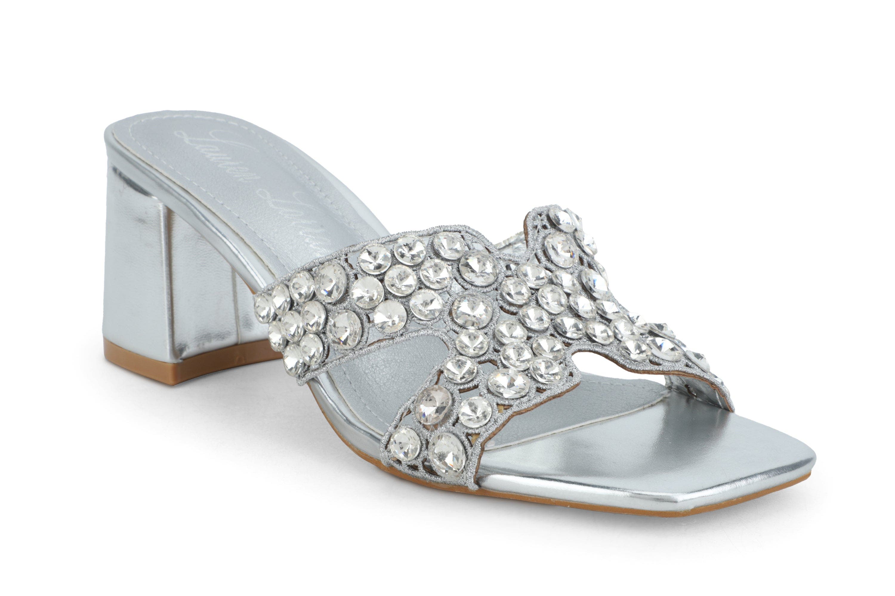 Lauren Lorraine Sassy Sandals in Silver 