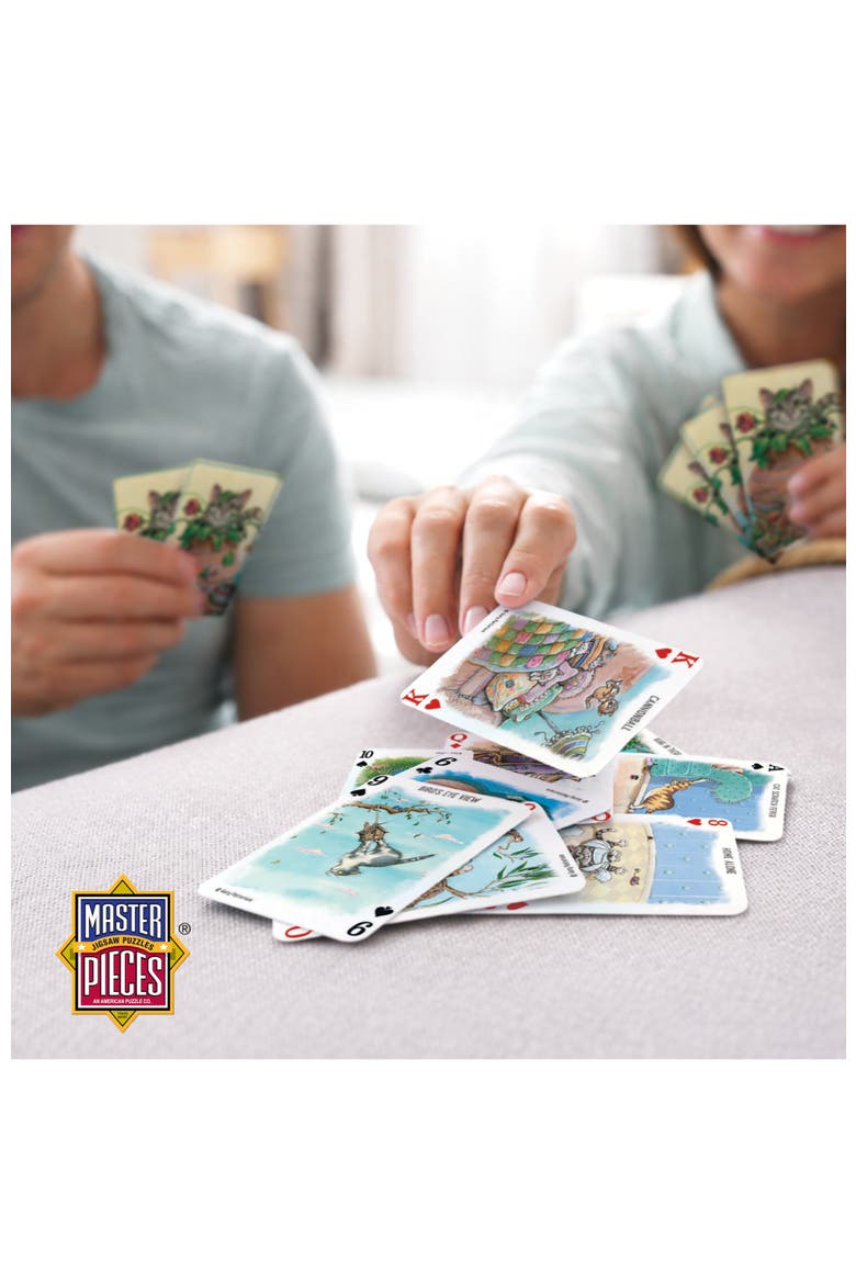 Cats Playing Cards, Alternate, color, Multicolor