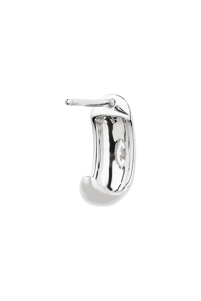 Alexa Jordyn Diamond Hoop Earrings, Alternate, color, WHITE GOLD/ DIAMOND
