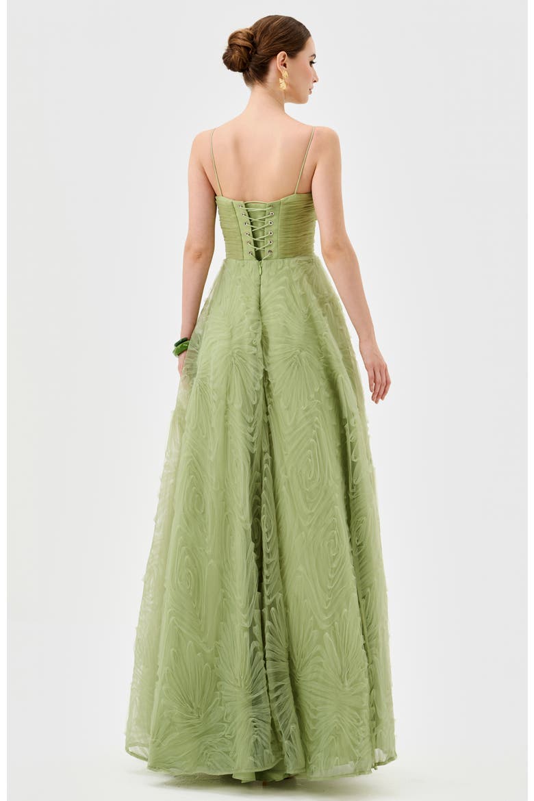 Isadora Tulle Ball Gown, Alternate, color, PISTACHIO GREEN