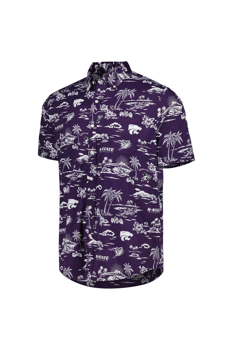 Men's Reyn Spooner Purple Kansas State Wildcats Performance Button-Down Shirt, Alternate, color, Purple