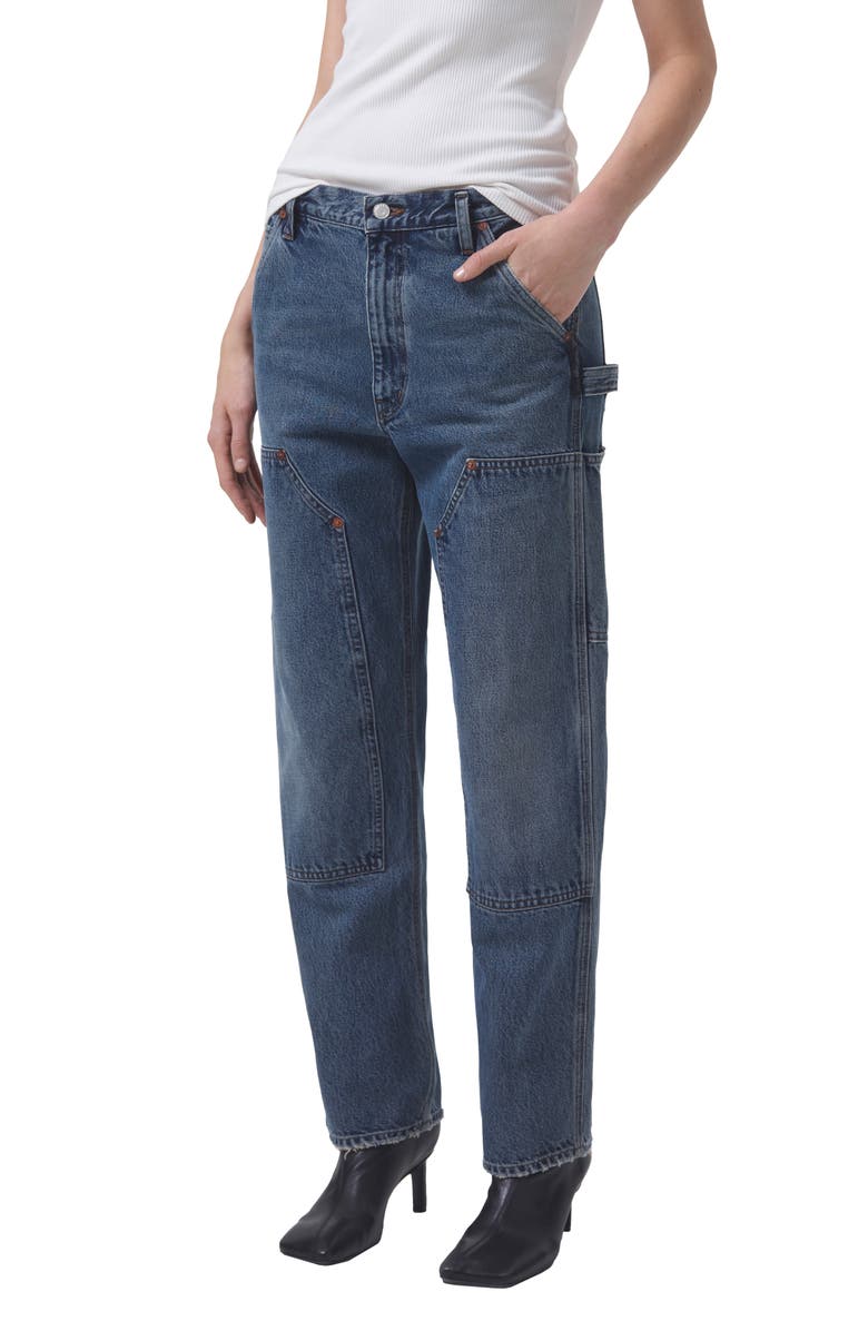 AGOLDE Rami High Waist Carpenter Jeans, Alternate, color,