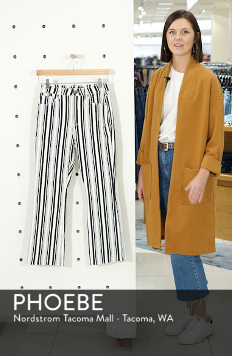 Stripe Crop Flare Jeans, sales video thumbnail