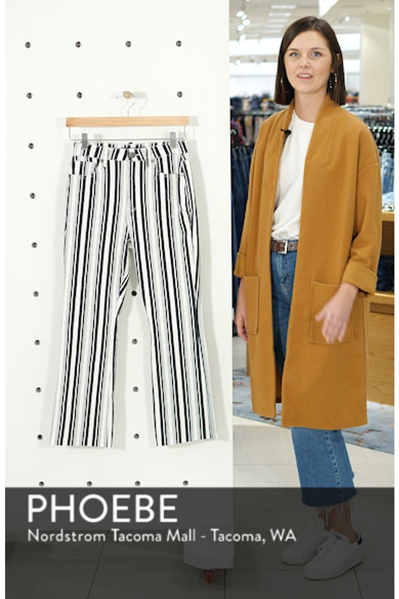 Stripe Crop Flare Jeans video