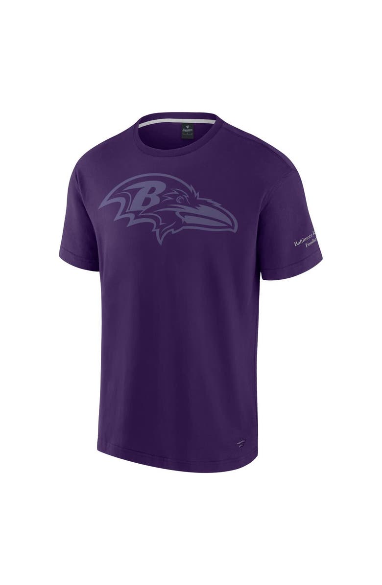 FANATICS Unisex Fanatics  Purple Baltimore Ravens Elements Iconic T-Shirt, Alternate, color, 