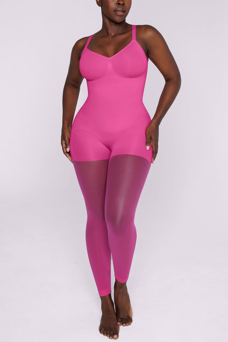 MistWeave Skin Flow Full Coverage Bodysuit, Alternate, color, Fuchsia