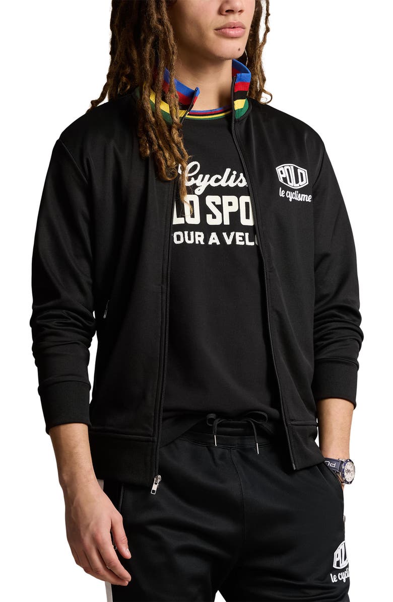 Polo Ralph Lauren Plaited Tricot Zip-Up Track Jacket, Main, color, 