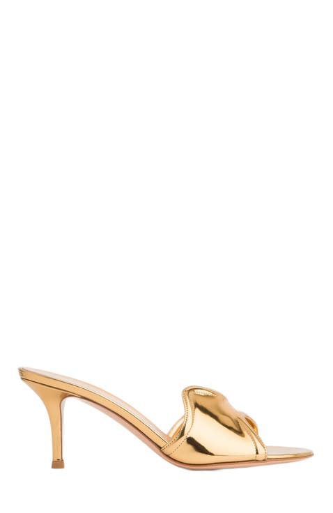Women's Gianvito Rossi Metallic Heels | Nordstrom