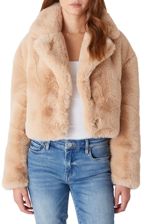 Crop Faux Fur Jacket