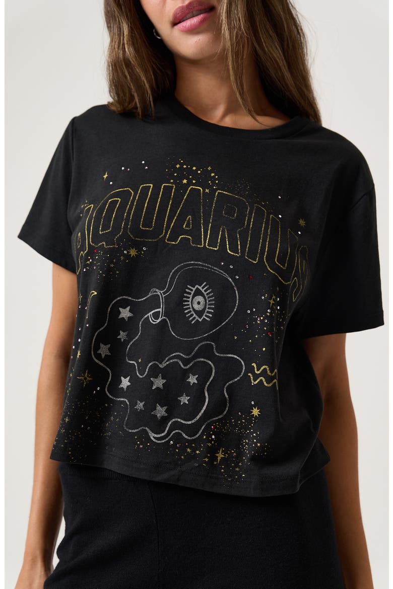 Aquarius Mercury Graphic T-Shirt, Alternate, color, BLACK