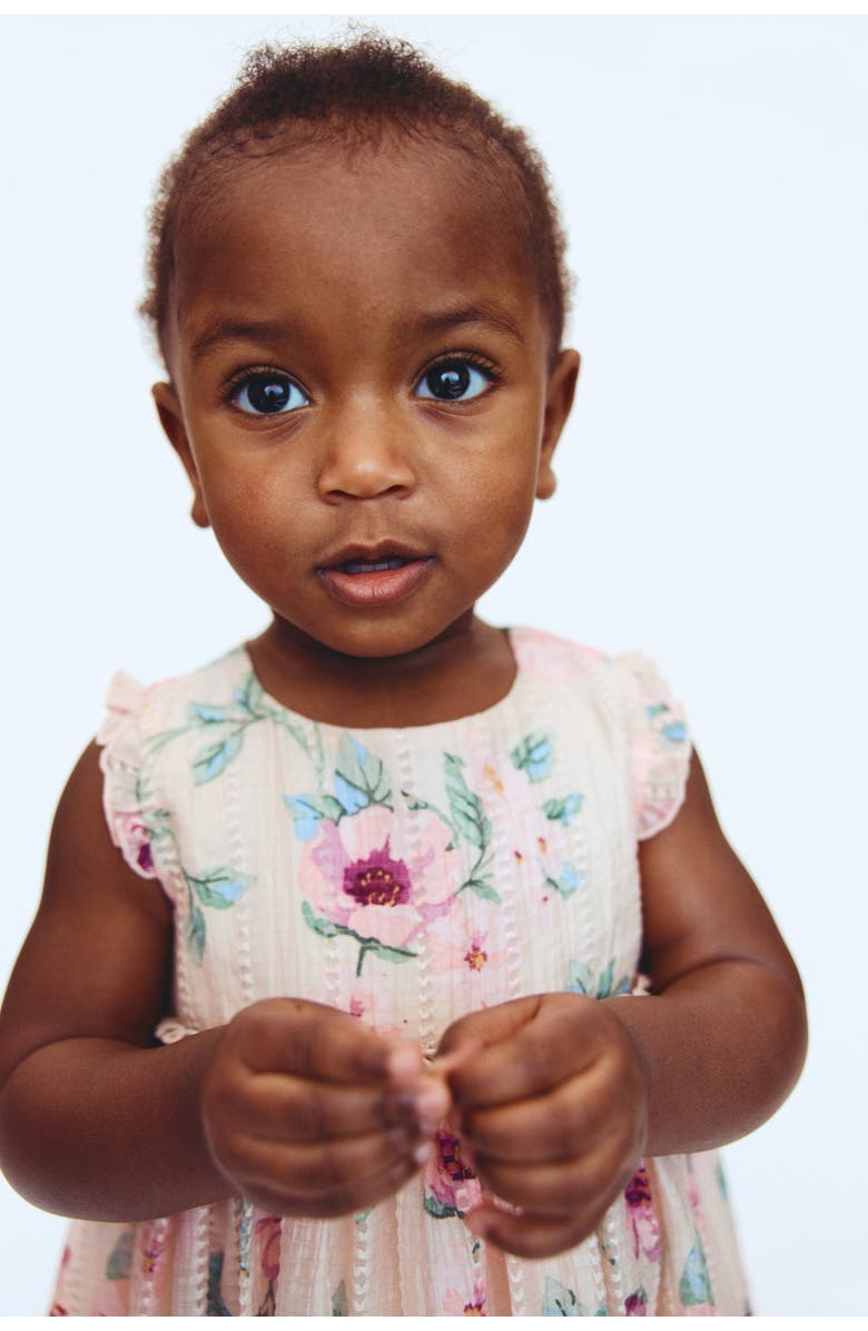 H&M Printed Dress, Alternate, color, Light Pink/Floral