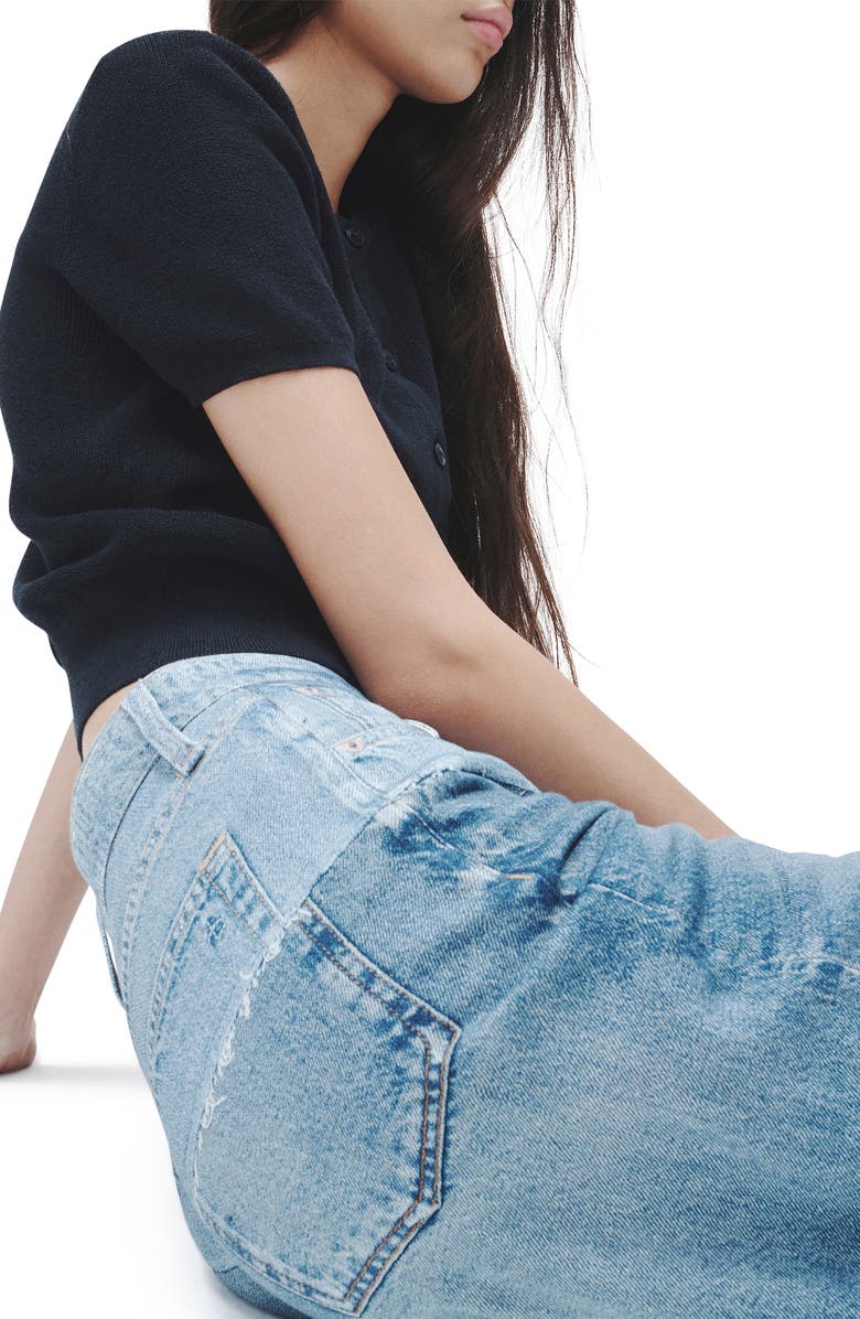 rag & bone rb Miramar Sofie High Waist Cotton Terry Sweatpant Jeans, Alternate, color, Antonia