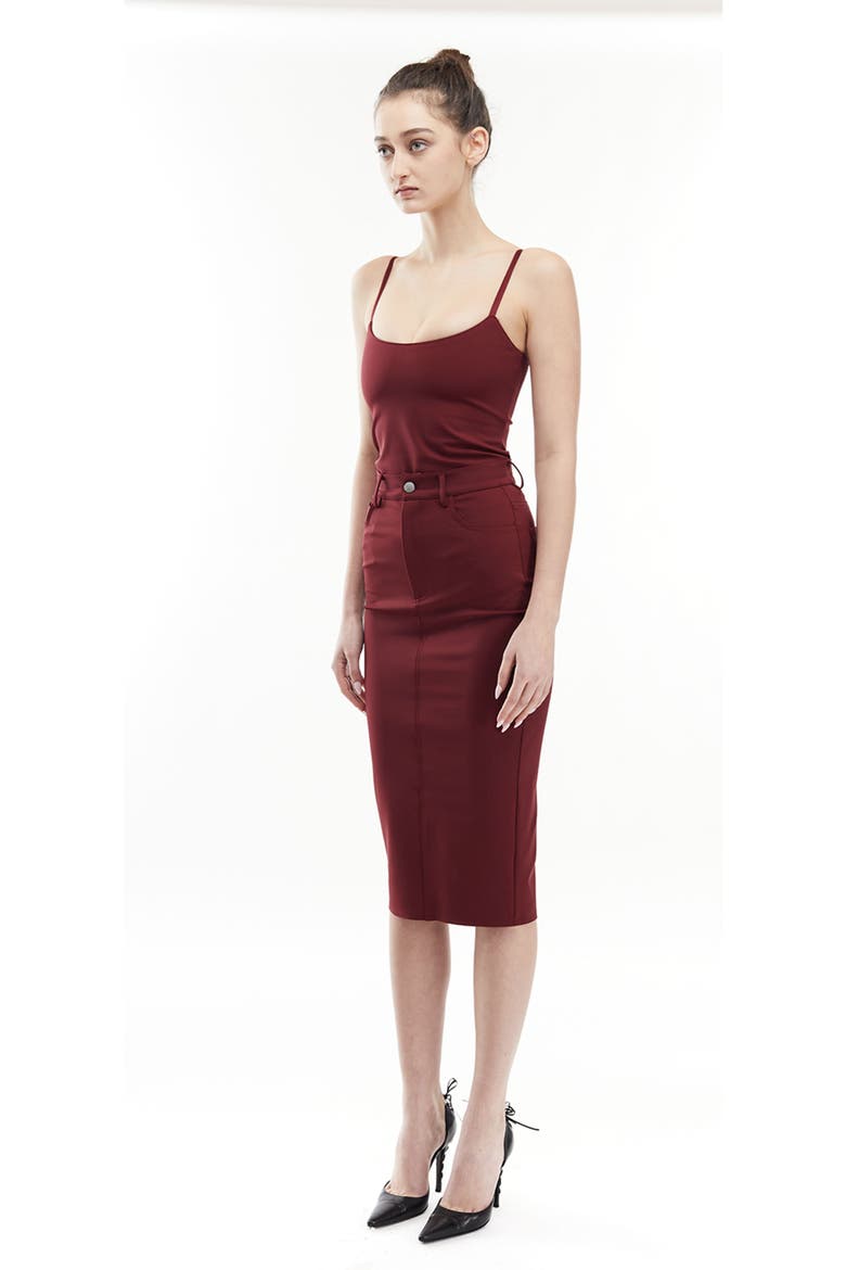 Celeste Top, Alternate, color, Burgundy