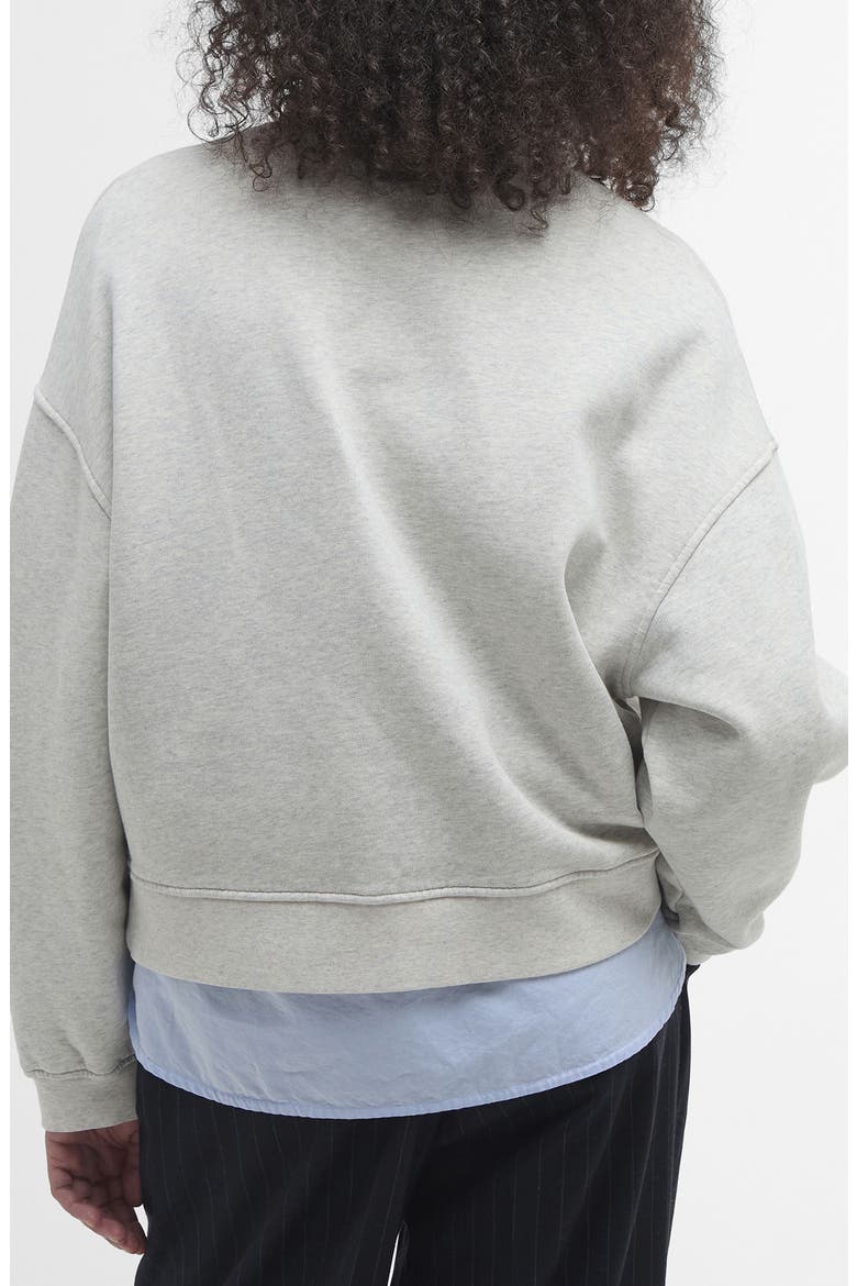 Silverdale Bouclé Logo Cotton Graphic Sweatshirt, Alternate, color, CLOUD MARL