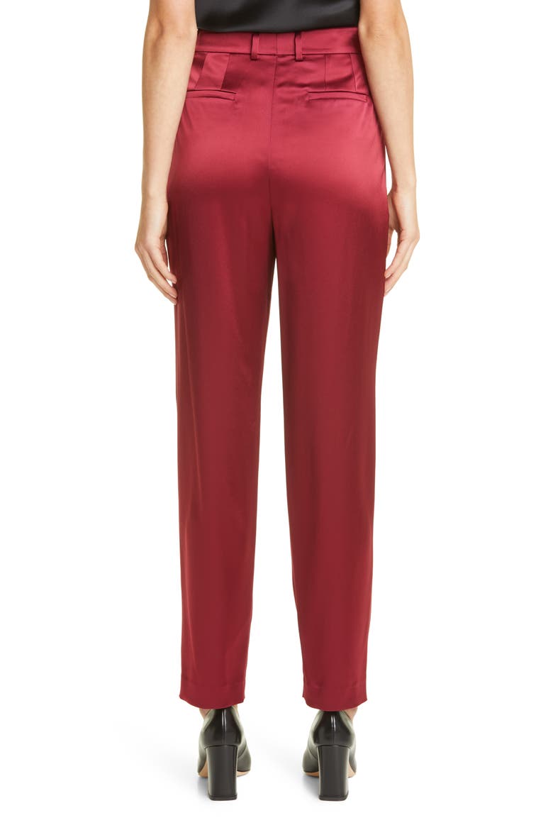 Vestry Reverie Satin Pants, Alternate, color, HIBISCUS