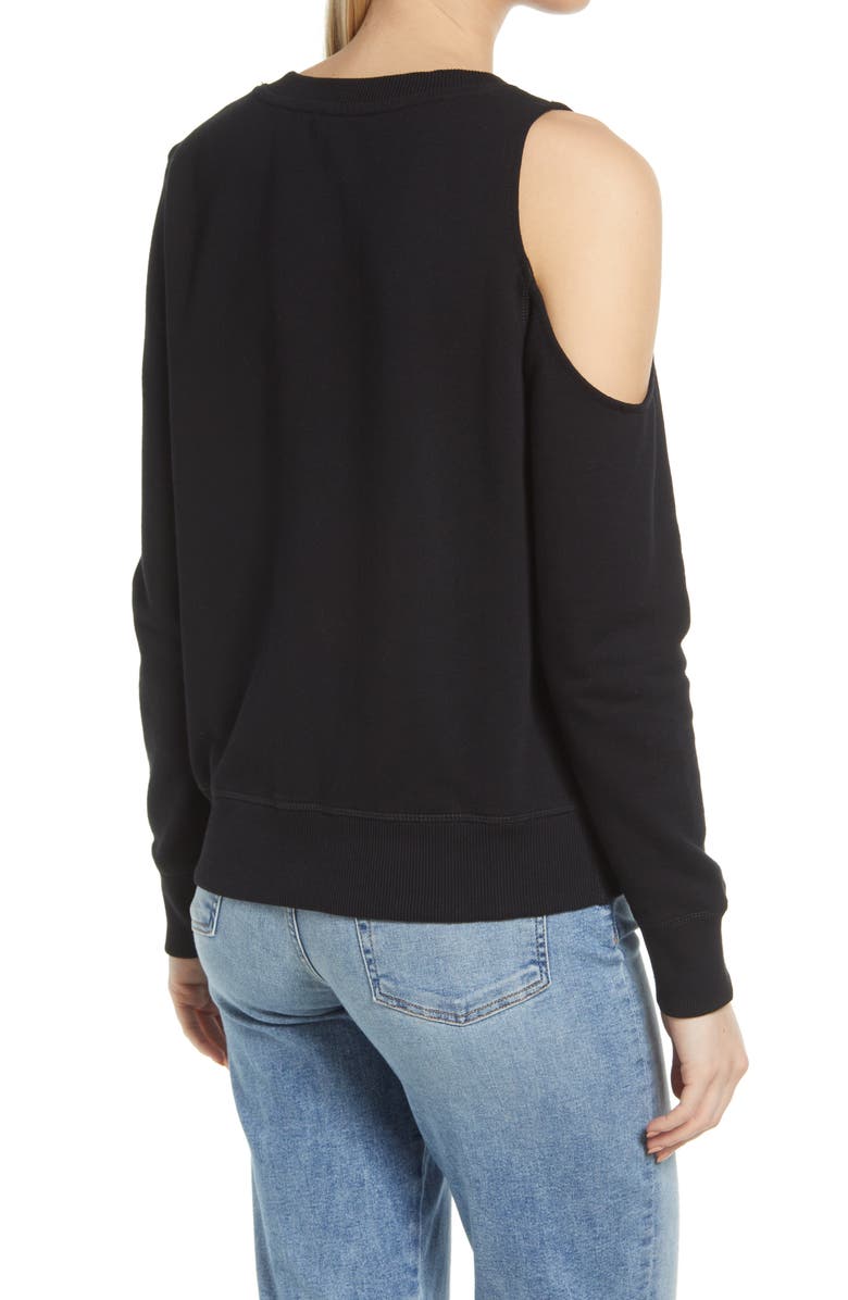 1.STATE Shoulder Cutout Crewneck Cotton Top, Alternate, color,