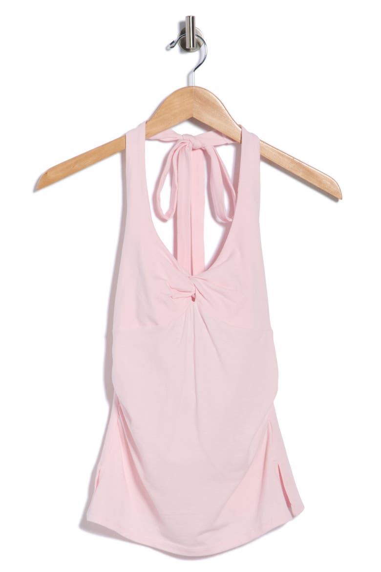 Ruched Halter Top, Main, color, BALLET SLIPPER