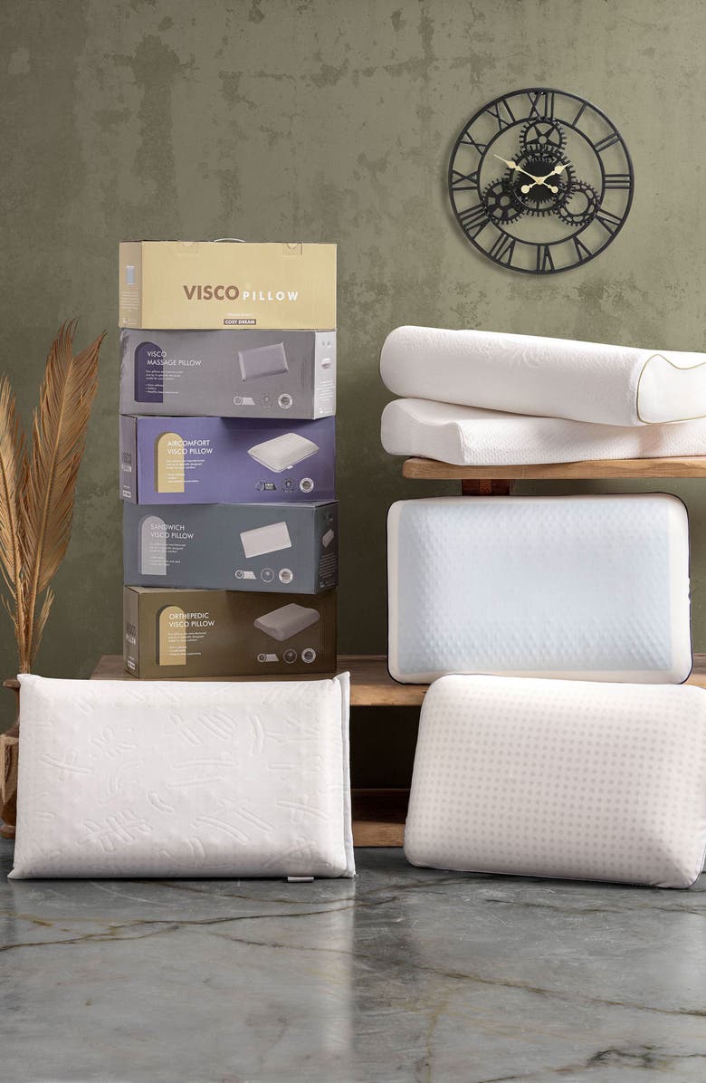 DePera Othopedic Visco Pillow, Alternate, color, White