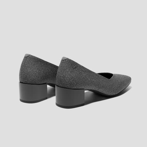 Vivaia Square-toe Stress Free Chunky Heels In Rich Grey