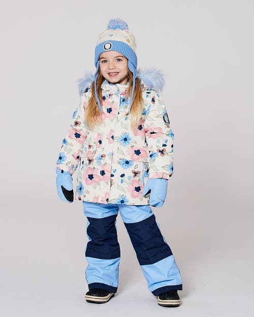 Deux Par Deux Two-piece Discover Snowsuit With Jacket In Blue