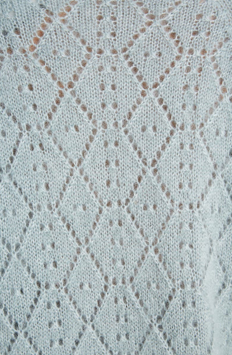 Runway Marc Jacobs Pointelle Mohair & Silk Sweater, Alternate, color, 