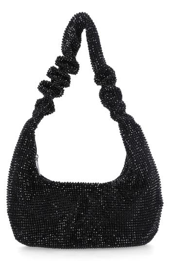 Jessica Mcclintock Devora Rhinestone Bag In Black