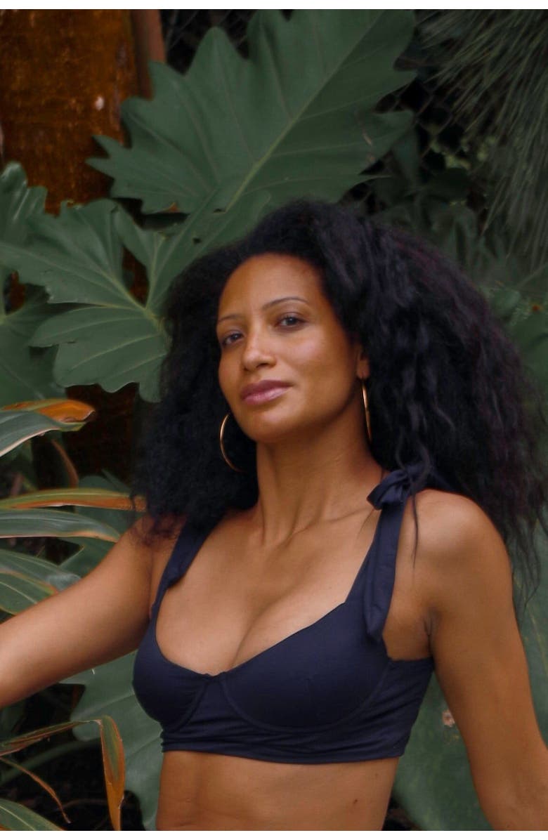 Mary Mercedes Emma Underwire Bikini Top, Alternate, color, Black