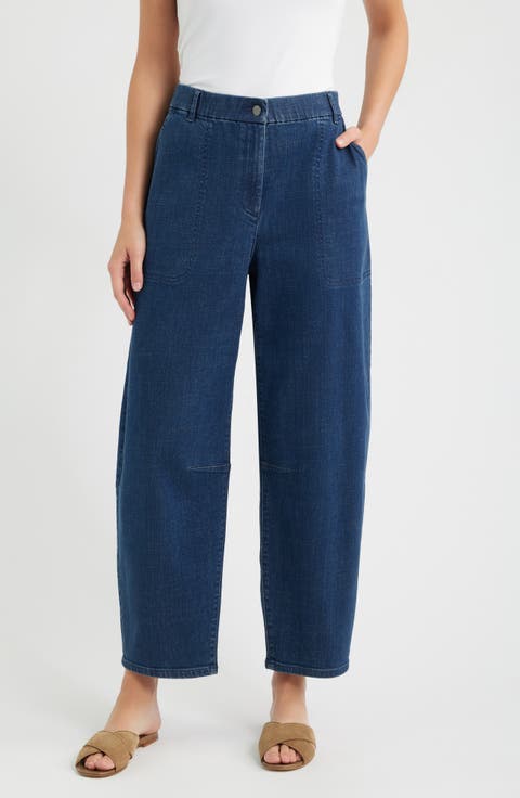 Organic & Recycled Cotton High Waist Ankle Arch Jeans