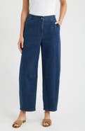 Eileen Fisher Organic & Recycled Cotton High Waist Ankle Arch Jeans