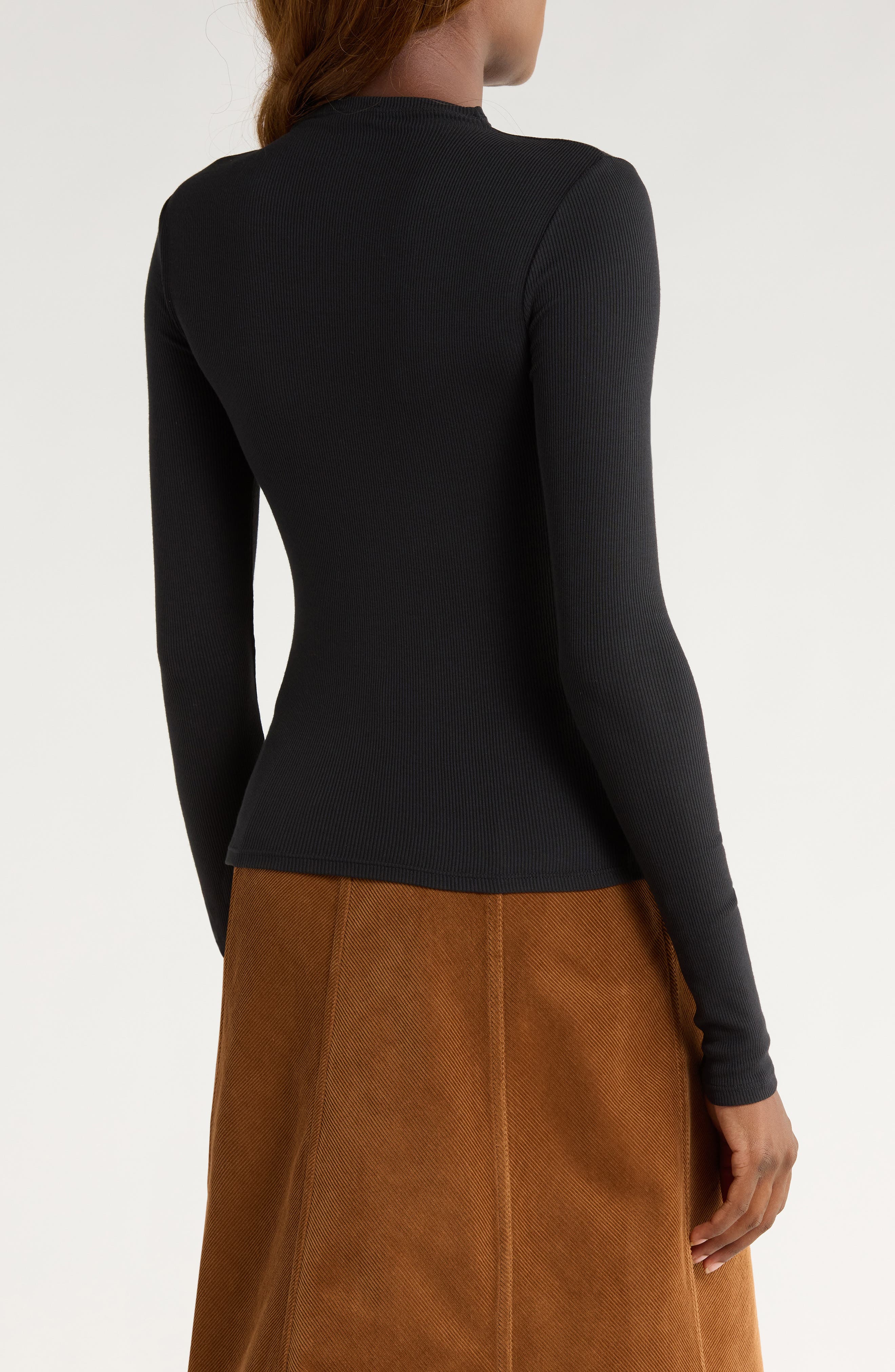 Henrietta Long Sleeve Rib Top - image 2