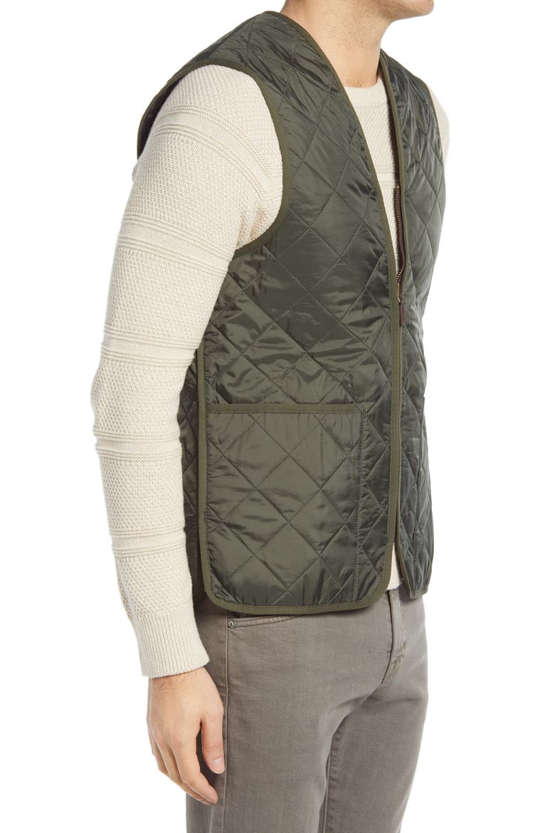 Zip Line Quilted Vest, Alternate, color, OLIVE/CLASSIC