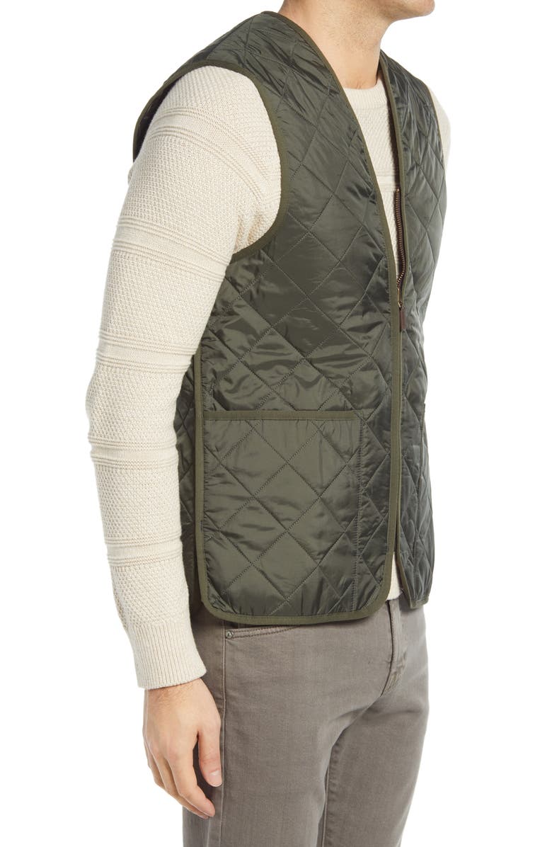 Barbour Zip Line Quilted Vest, Alternate, color, 