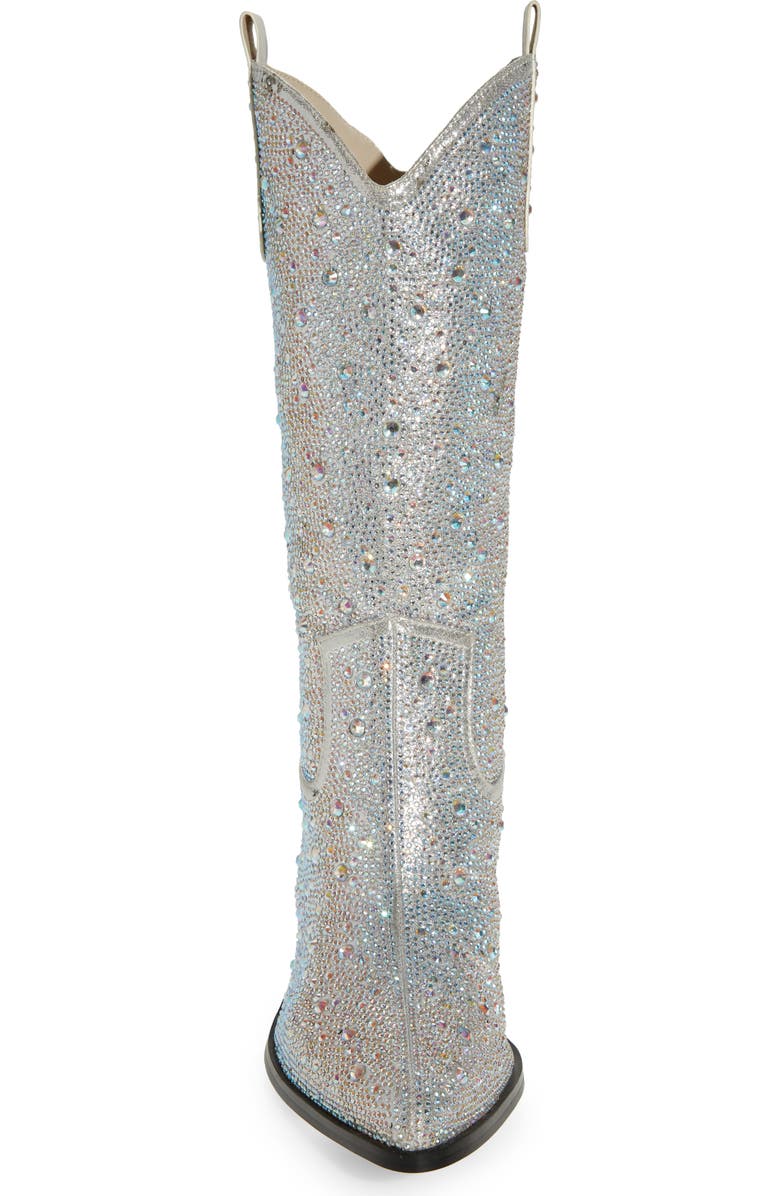 AZALEA WANG Boosts Crystal Western Boot, Alternate, color,