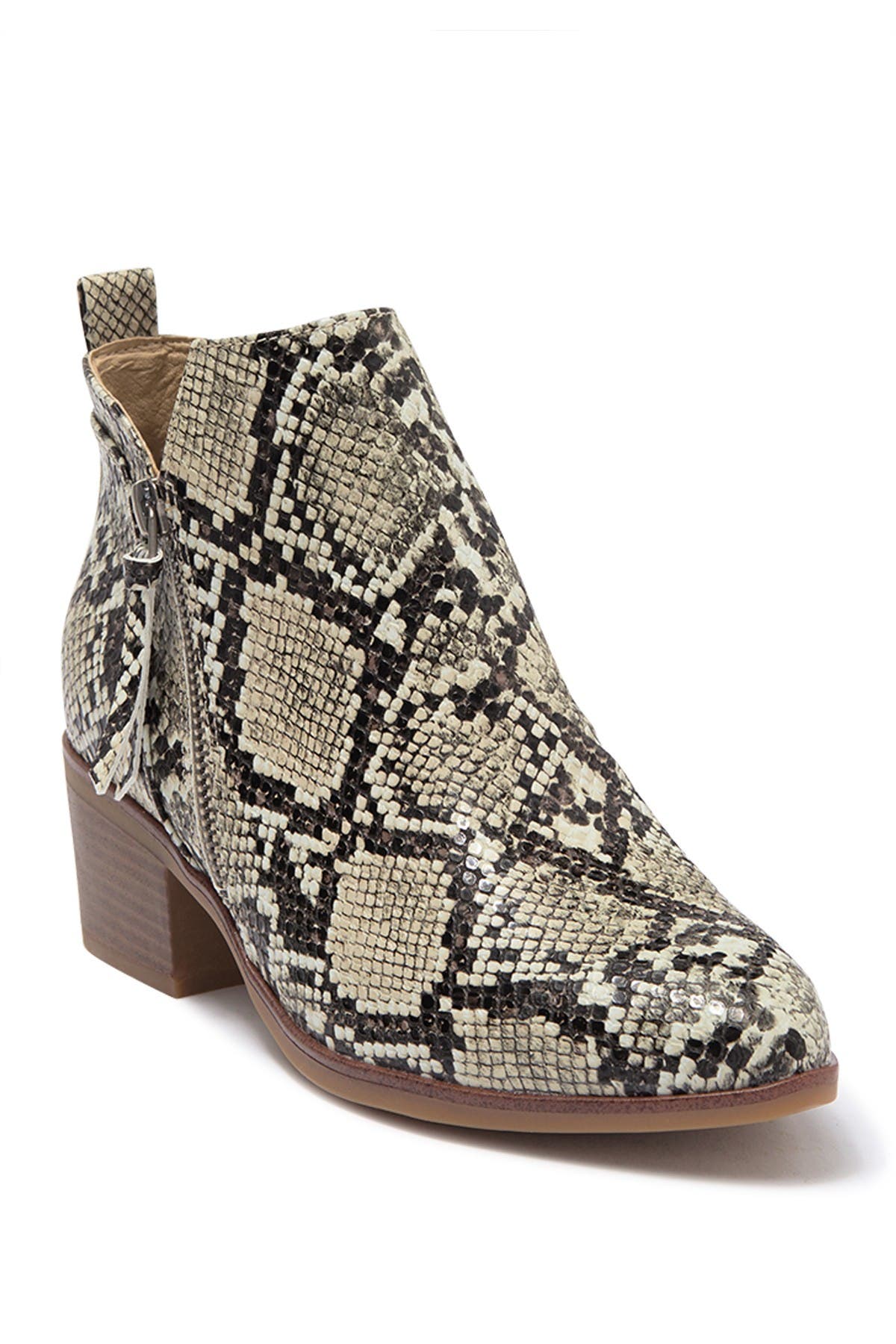 MIA Auden Snakeskin Printed Ankle Bootie, Alternate, color, 