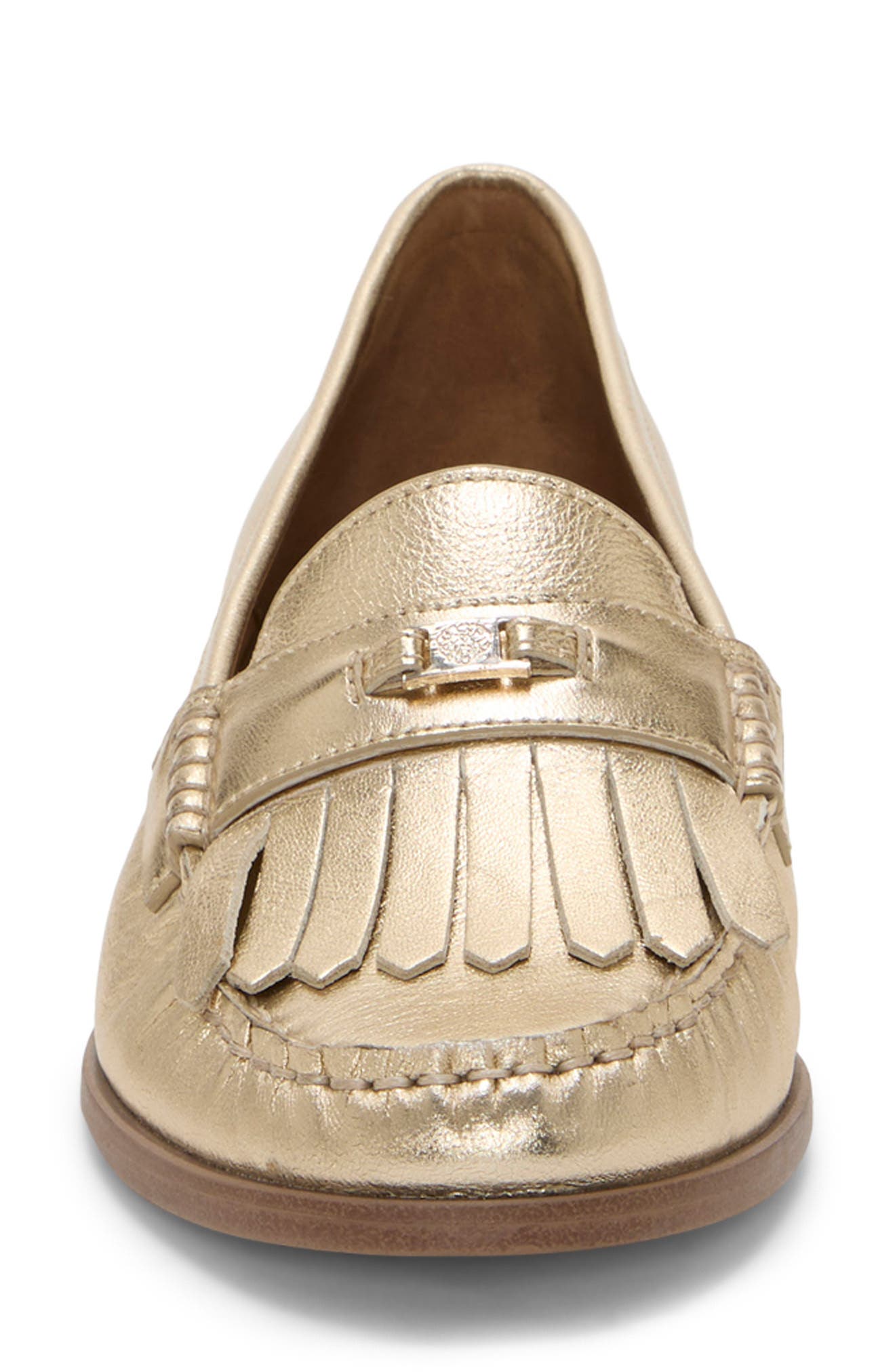 Vince Camuto Cosette Fringe Loafer, Alternate, color, Egyptian Gold